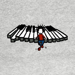 Flying piano 2 woman T-Shirt